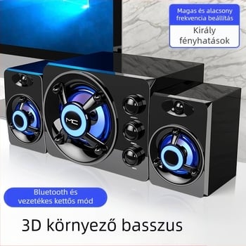 Határokon átnyúló számítógépes vezetékes Bluetooth audio asztali univerzális kreatív személyiség USB kis hangszóró asztali mélynyomó nagykereskedelem