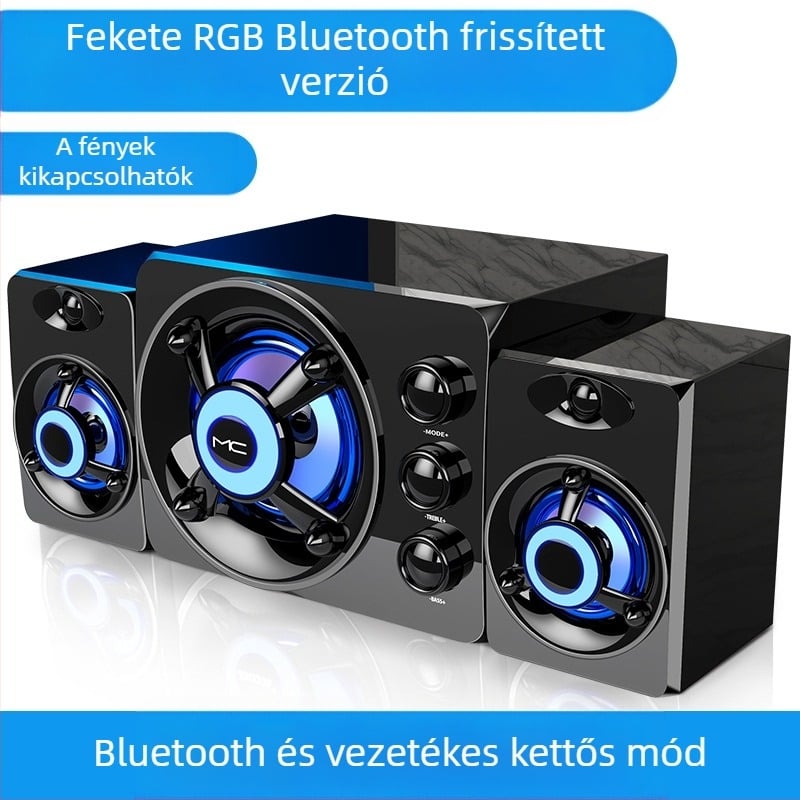 Határokon átnyúló számítógépes vezetékes Bluetooth audio asztali univerzális kreatív személyiség USB kis hangszóró asztali mélynyomó nagykereskedelem
