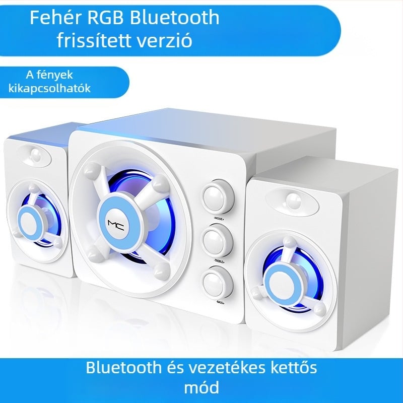 Határokon átnyúló számítógépes vezetékes Bluetooth audio asztali univerzális kreatív személyiség USB kis hangszóró asztali mélynyomó nagykereskedelem