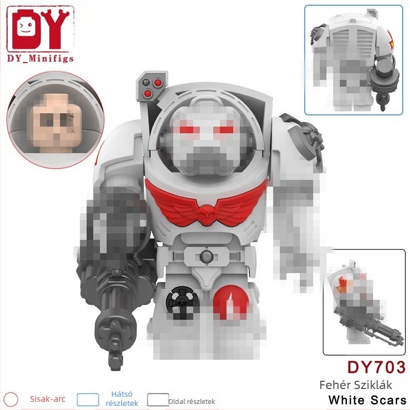 A Külkereskedelem a Dy701-708 Birodalmi Robot Harcos Összeszerelt Építőelem Minifigura Gyerekjátékok Export Táskákra Szakosodott