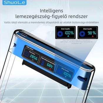 Shuole képernyőkijelző merevlemez-doboz USB3.2 kompatibilis a 3.0TYPE-C külső 2,5"-os SATA notebook szilárdtest SSD-vel