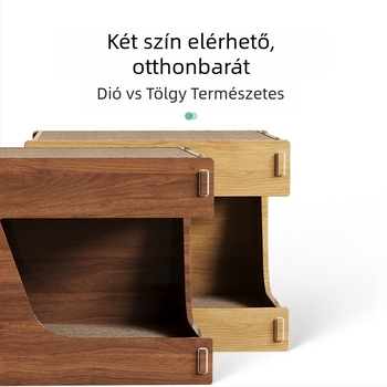 Macskakaparó tábla Macskafészek Integrált kopásálló hulladékálló karmőrlő Tartós macskakaromház Hullámpapír macskaház villa