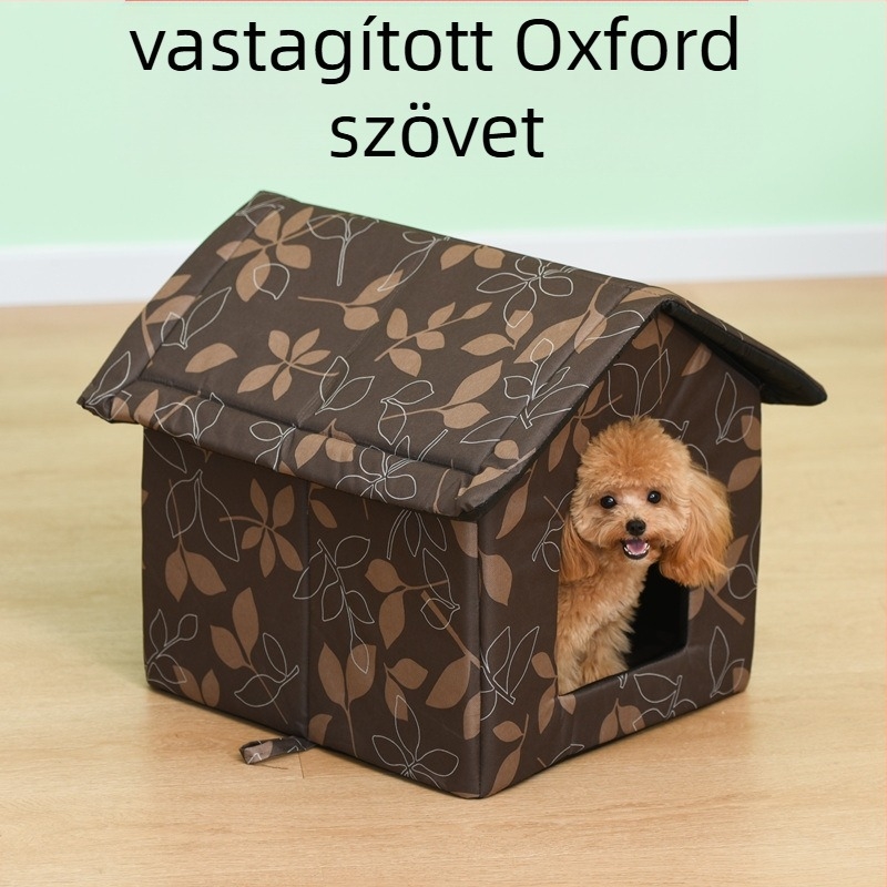Kültéri vízálló Oxford szövetből készült macskakennel kisállatkennel kutyafekhely kisállatfekhely kóbor macskakennel kisállatkellékek sátor