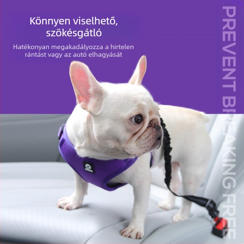 Kutya autóhám – mellkas- és hátrész, anti-ingadozás, kényelmes, nyomásmentes viselet