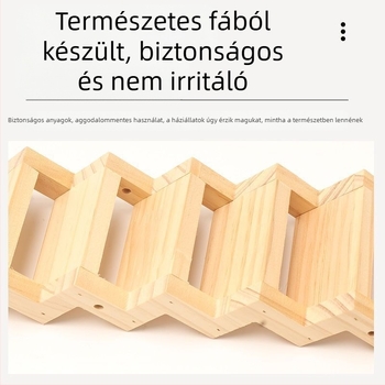 Kalitka pihenőasztal rönk mászólétra madárkalitka játék Z alakú kis madárlétra falétra interaktív papagáj mászó lépcső