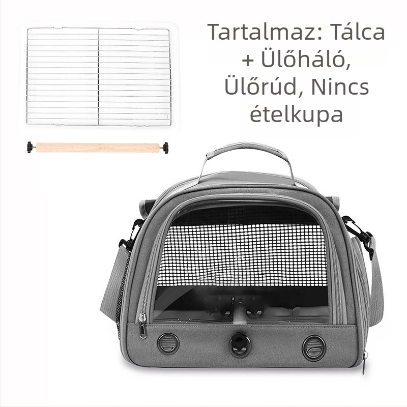 Külkereskedelmi gyártók nagykereskedelmi madártáska papagáj táska hordozható vállra lélegző madárkalitka porózus redőnyös hordozható kisállat táska