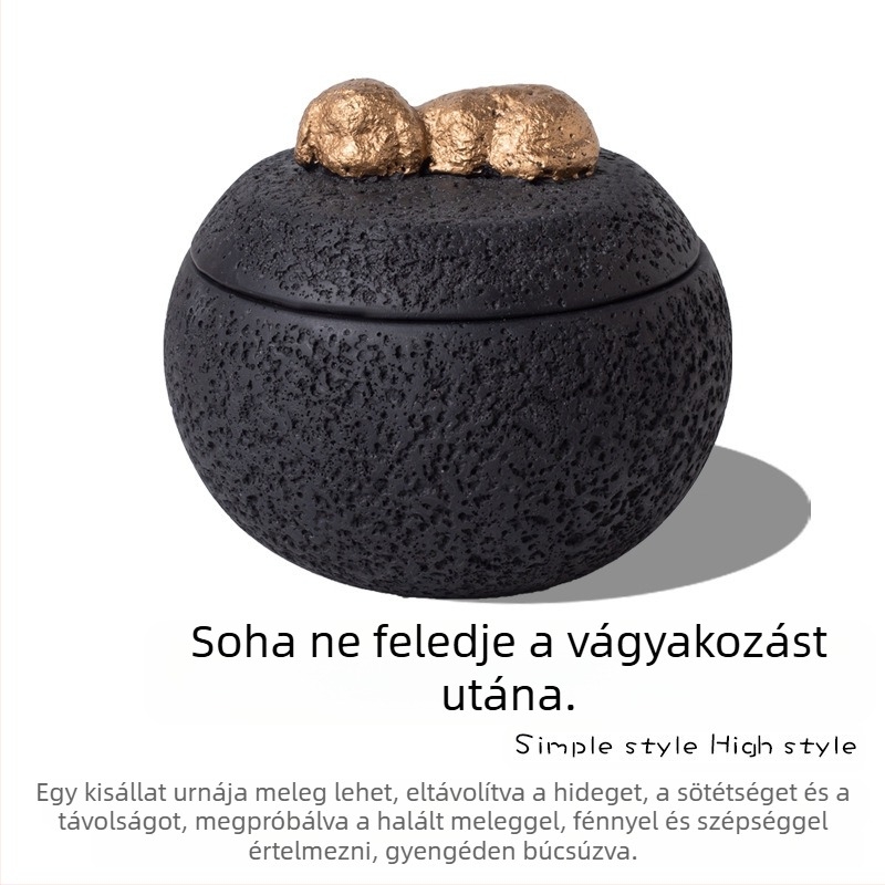 Urna kisállat temetkezési célra, emlékdoboz macska és kutya utógondozásra, urna, hamvasztási tárolódoboz, temetkezési kellékek határokon átnyúlóan
