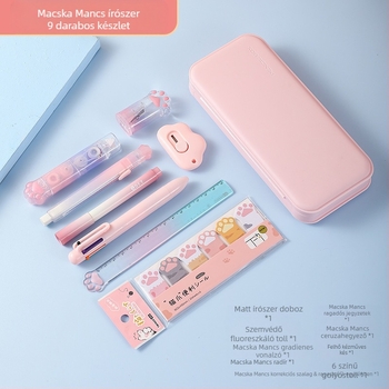 Színátmenetes színű Macskakarom írószer öltöny, mutatós diák írószer ajándéktáska a félév végi tanulási díjakhoz nagykereskedelemben