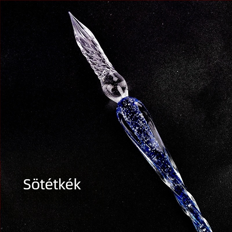 Gyárilag kézzel készített, vízbe mártott világító üvegtoll, világító tábla toll, világító toll