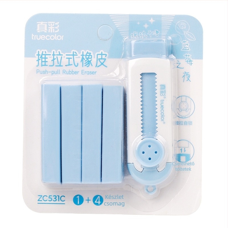 Aranyos kreatív ceruzaradír, valódi színű radír, húzható-nyomó diák speciális korrekciós radír, cserélhető magradír, nagykereskedelem