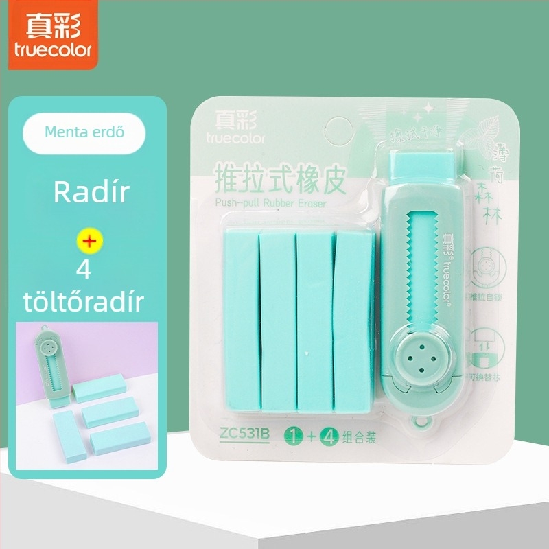 Aranyos kreatív ceruzaradír, valódi színű radír, húzható-nyomó diák speciális korrekciós radír, cserélhető magradír, nagykereskedelem