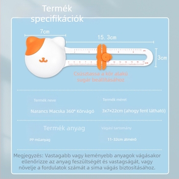 Kerek vágó, kerek papírvágó, háromdimenziós, négy az egyben papírvágó, papírvágó, papírhajtogató kézi fiók, körkés, papírvágó lyukasztó