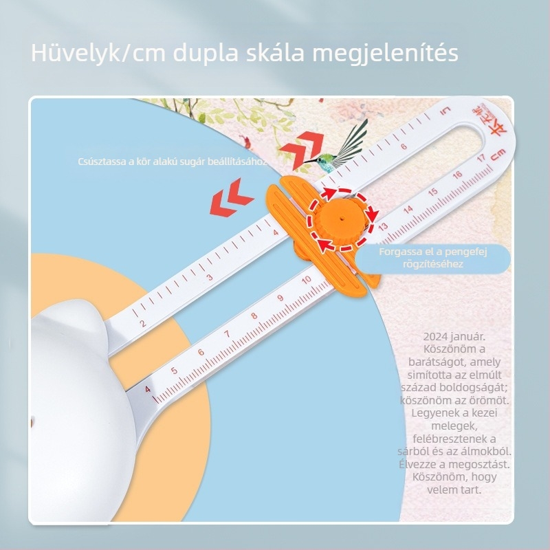 Kerek vágó, kerek papírvágó, háromdimenziós, négy az egyben papírvágó, papírvágó, papírhajtogató kézi fiók, körkés, papírvágó lyukasztó