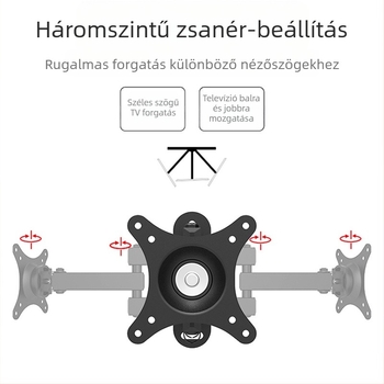 Számítógép LCD monitor konzol falra akasztható forgatható behúzható TV-tartó univerzális fali polc