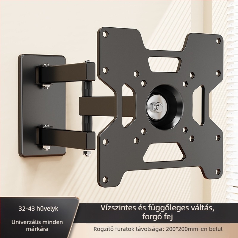 Számítógép LCD monitor konzol falra akasztható forgatható behúzható TV-tartó univerzális fali polc