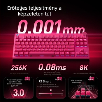 Mchose Mix87 mágneses tengelyű e-sport mechanikus billentyűzet Argb világításeffektussal, testreszabott játékhoz való vezetékes billentyűzet