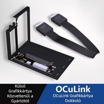 ADT-F9G Oculink külső grafikus kártya dokkoló állomás ATX konzollal Pcie4.0X4 Sff8611 8612