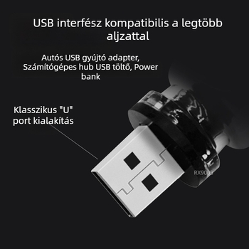 RX9003 Átlátszó Érintőképernyős USB Éjszakai Fény, Éjjeli Fény, Kézi Hordozható, Többszínű LED Atmoszférafény, Beat-en