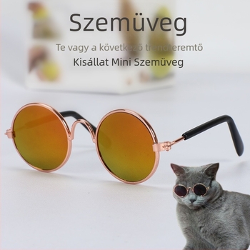 Gyári közvetlen macska napszemüveg kutya napszemüveg mackó személyiség vicces fejdíszek kisállat kiegészítők macska szemüveg raktáron