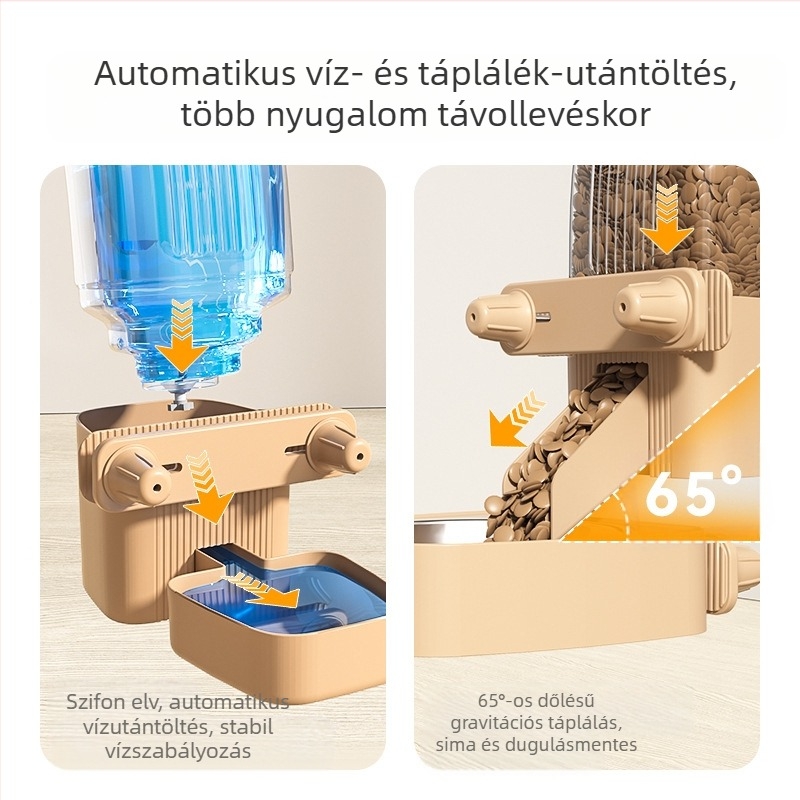 Automatikus macskaetető kutya önkiszolgáló etetőgép nagykereskedelmi macskatál tál tál kopogásgátló lógó kisállat-kellékek