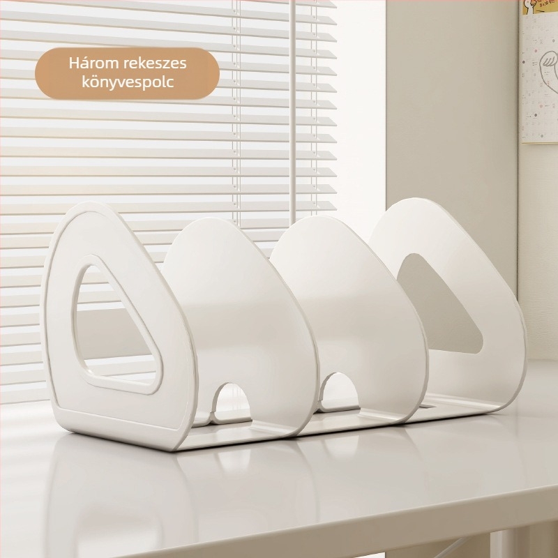 Asztali könyvespolc tárolódoboz átlátszó diákkönyv íróasztal állvány elválasztó akril tolltartó tárolóállvány