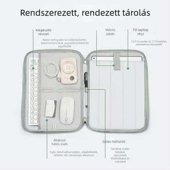 11 hüvelykes iPad hordozható táblagép táska üzleti irodai utazási védőtok fröccsenésgátló vízszintes táblagép belső táska hordozható