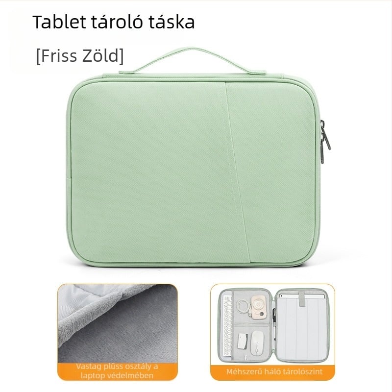 11 hüvelykes iPad hordozható táblagép táska üzleti irodai utazási védőtok fröccsenésgátló vízszintes táblagép belső táska hordozható