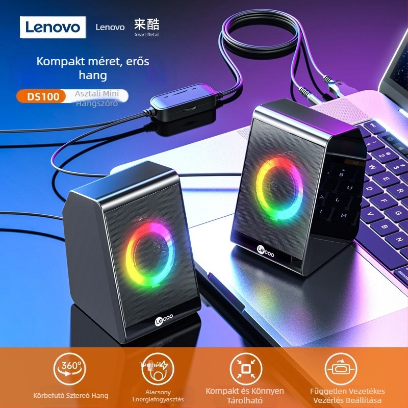 Ds100 számítógép asztali mélynyomó 2.0 hangszóró USB vezetékes notebook asztali audio számítógép tartozékok tétel