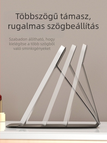 HD sminktükör asztali led lámpával asztali öltözőtükör lámpával kis tükör kényelmes diákszálló összecsukható új termék