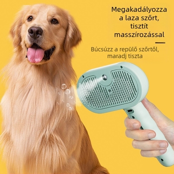 Határokon átnyúló kisállat fésű spray fésű macska kisállat kellékek repülő szőr tű fésű kisállat fésű macska fésű