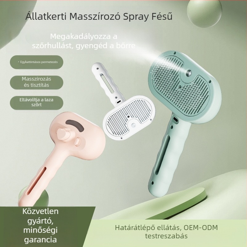 Határokon átnyúló kisállat fésű spray fésű macska kisállat kellékek repülő szőr tű fésű kisállat fésű macska fésű