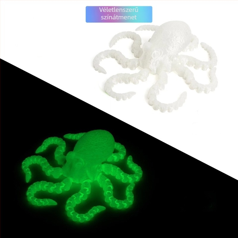 3D nyomtatású polip mozgatható ízületű játék polip dekorációs készlet nagy tintahal akvárium dekorációs modell polip