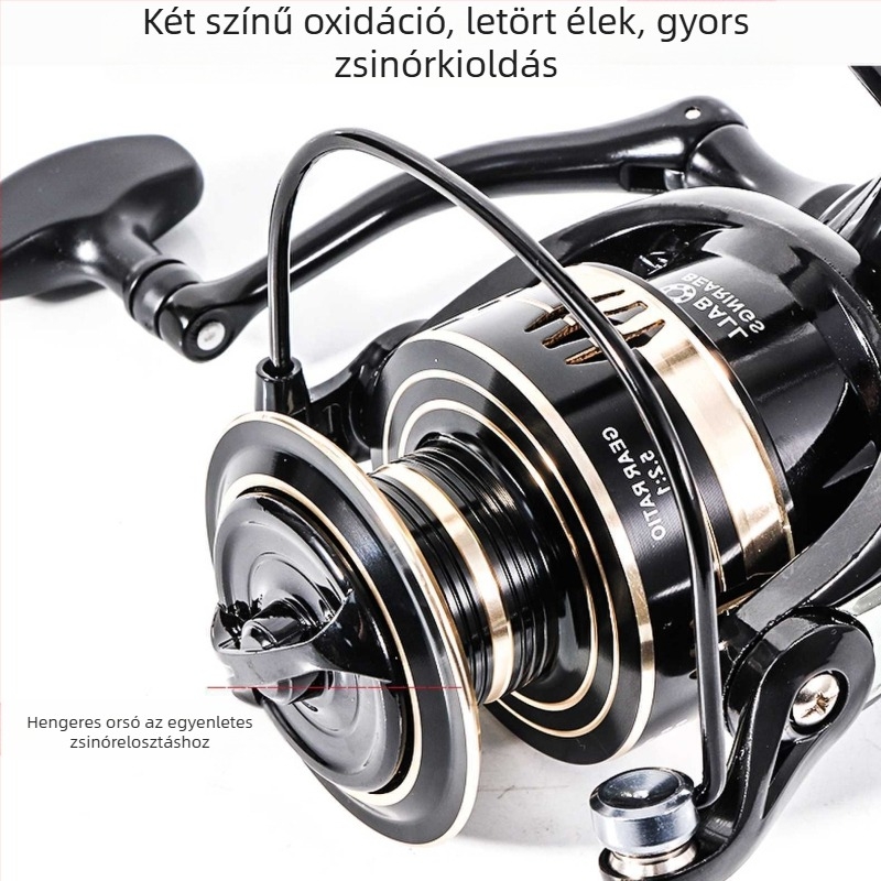 Teljesen fémből készült horgász orsó horgász orsó dobóbot horgászkerék forgó kerék horgászkerék tengeri pole kerék távirányítós dobókerék horgászfelszerelés nagykereskedelem