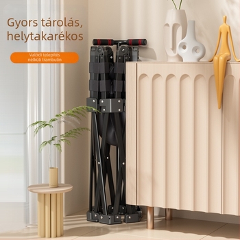 Egy kattintással összecsukható trambulin otthoni használatra, Gyermek trambulin, Baba ugrálóágy, Otthoni fitneszfelszerelés, Összecsukható trambulin