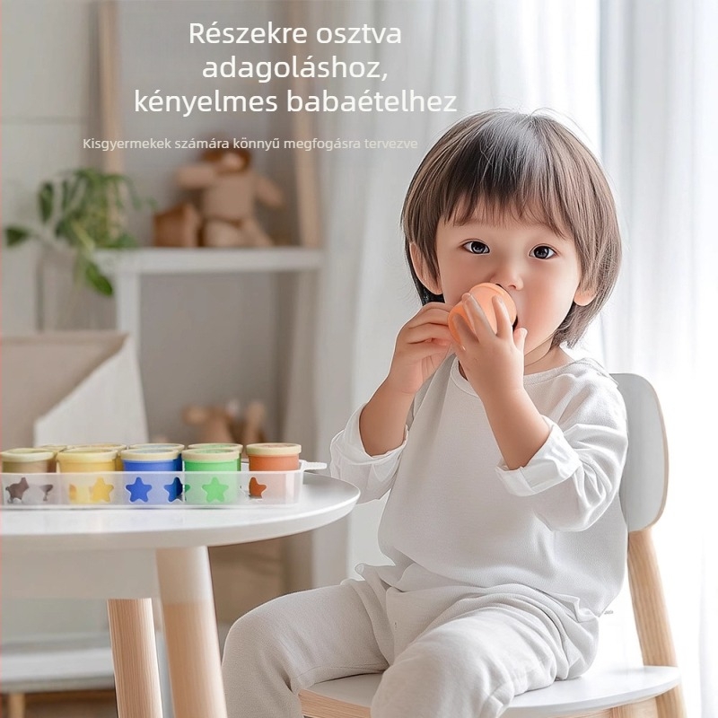 Szilikon eldobható szósztartó, étrend-kiegészítő doboz, bébiétel-tároló, gőzölőforma, étrend-kiegészítő tál, hordozható mártogatós