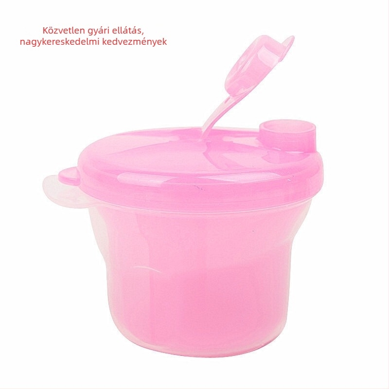 Gyári nagykereskedelmi baba tejpor doboz hordozható tejpor elválasztó doboz háromrekeszes forgó tejpor snack csomagolás