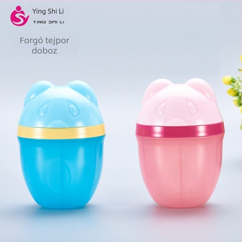 Gyárilag közvetlen háromrétegű hordozható tejpor háromrekeszes forgó tejpor doboz újszülött tejpor tároló doboz