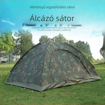 Shengyuan kültéri 2 személyes sátor dupla kemping 3-4 személyes álcázó sátor páros strand szabadidős sátor