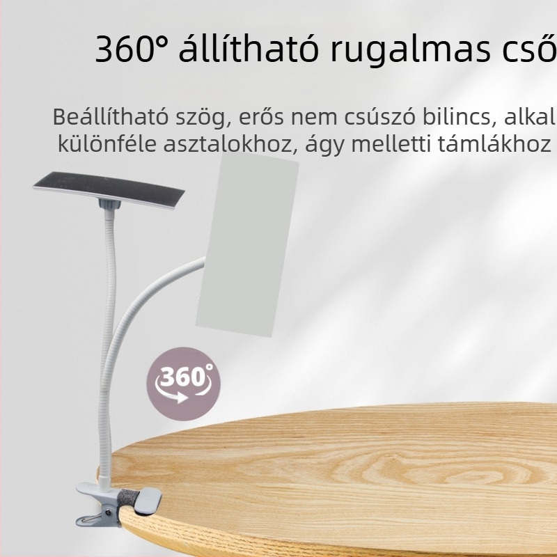 Fehér négyzet alakú kerek asztali visszapillantó tükör, számítógépes visszapillantó tükör, visszapillantó tükör megfigyelése személyes biztonság érdekében