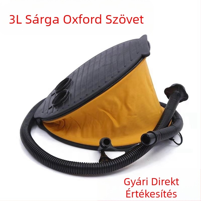 3L sárga Oxford szövet pedálpumpa lábpumpa felfújható játék légpumpa Yongkang gyártók nagykereskedelem