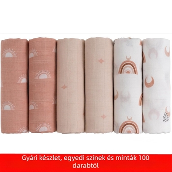 Újszülött babatáska Egyágyas szülőszobai táska Törölközőtáska Babapólya Törölköző Kendő Tartó takaró Géz Pamut takaró