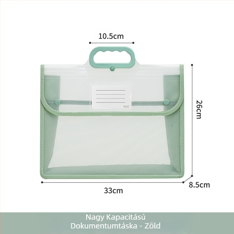 Átlátszó dokumentumtáska, vízálló PP patent tárolótáska, diákdolgozat papírtáska, nagy kapacitású A4-es információs táska, válltáska, oktatótáska