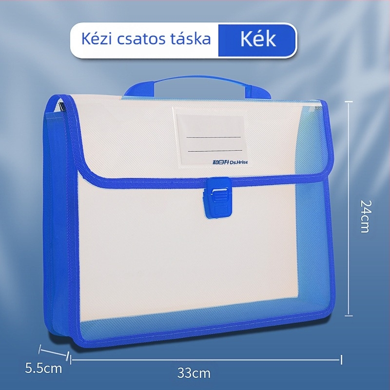 A4-es hordozható dokumentumtáska, információs táska, háromdimenziós, nagy kapacitású diákvizsga-dolgozat, tankönyv adattároló táska, vízálló, hordozható