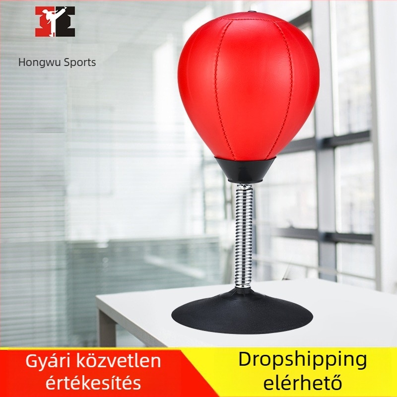 Asztali szellőzőlabda, gyermek dekompressziós tárgy, irodai asztali sebességlabda, dekompressziós kis tapadókorongos boksz reakciólabda