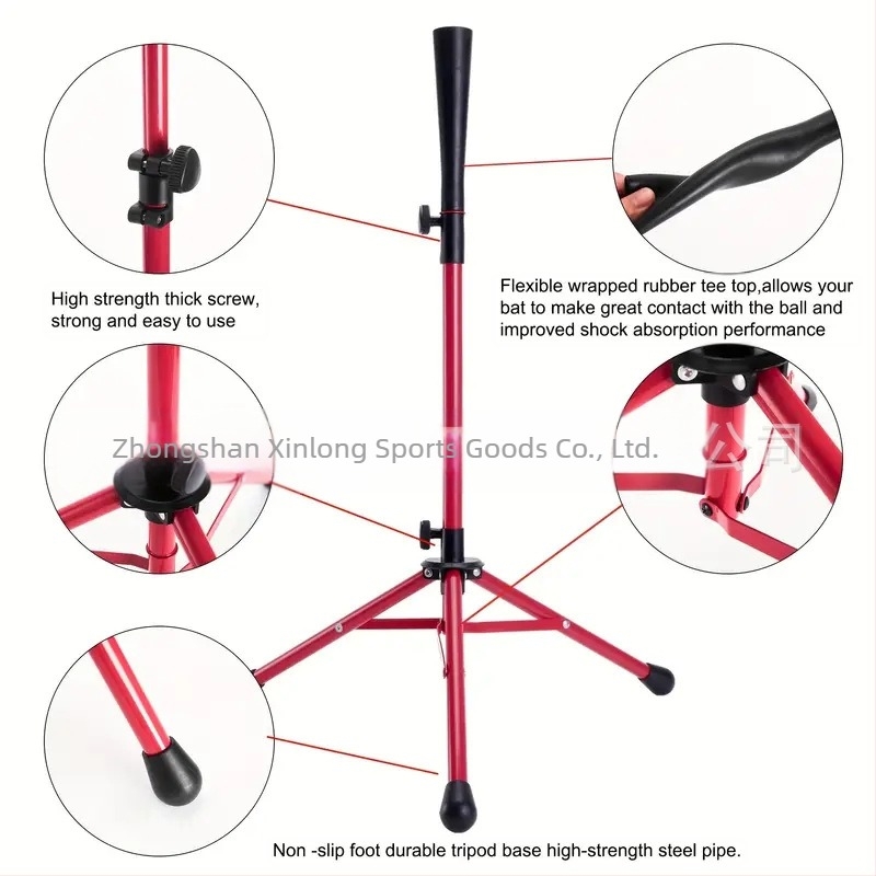 Raktáron nagykereskedelmi baseball softball ütőjáték baseball gyakorló T-ülés T-állvány edzőgép hordozható állvány ütés