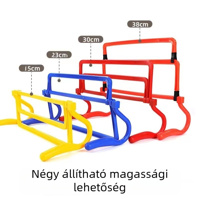 Futball edzőfelszerelés gát fizikai edzés kis gát keret gyerekeknek akadályugró blokk kombinációs gát beállítás