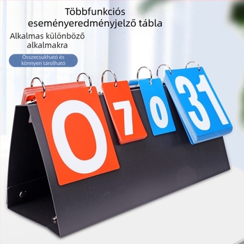 F501 eredményjelző négypozíciós felpattintható tábla többfunkciós felpattintható tábla kosárlabda tollaslabda nem szabványos fehér doboz felpattintható tábla