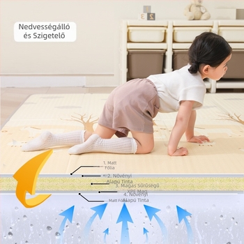 Baba mászószőnyeg vastagított gyermek nappali tanulási Xpe szőnyeg baba mászószőnyeg összecsukható modern egyszerű