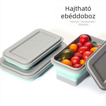 Többfunkciós, hordozható, összecsukható, kétrészes tál, kültéri, utazási, piknik, otthoni, irodai, tárolótál, gyermektál, ebéddoboz