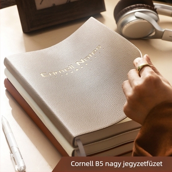 B5 Cornell vastagított nagy hatékonyságú 5r memória jegyzetfüzet nyomtatható logó rács vízszintes vonal jegyzettömb ismertető